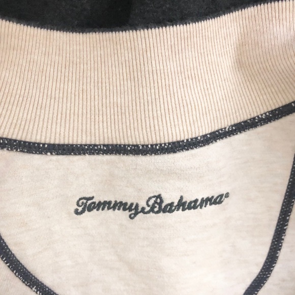 [Tommy Bahama] Blue Quarter Zip Sweater - Picture 5 of 5